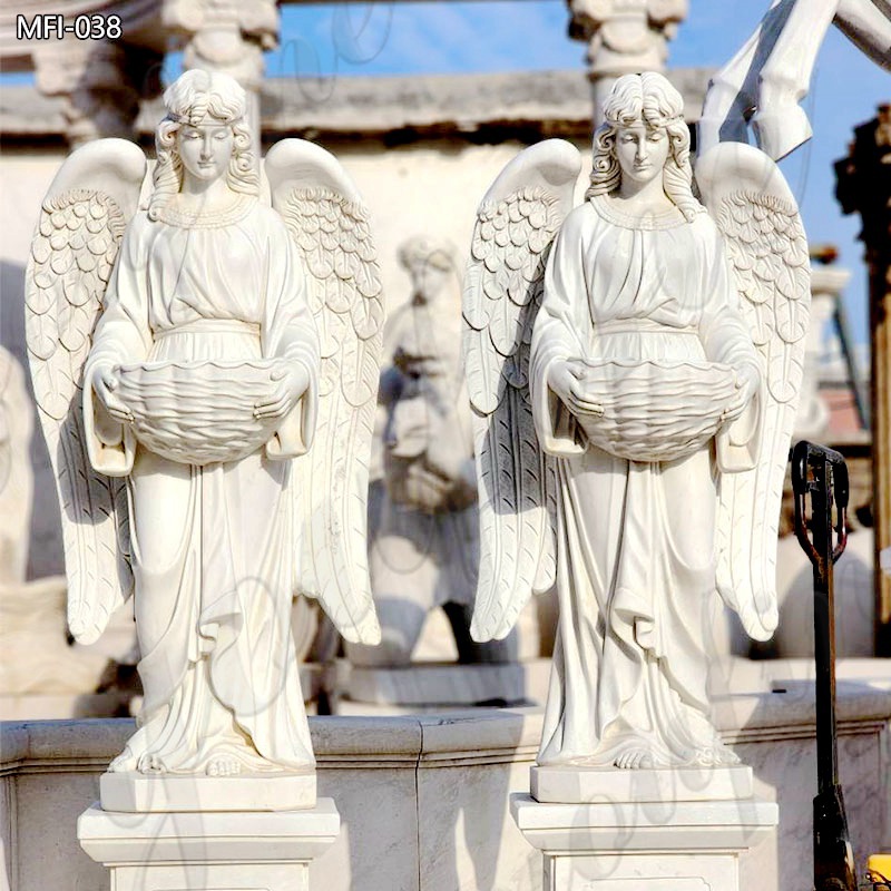 Life-Size-Angel-in-Marble-Statue